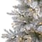 7ft. Pre-Lit West Virginia Spruce Artificial Christmas Tree, Clear LED Lights